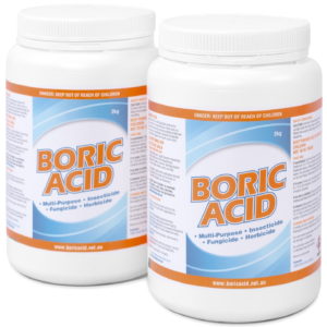 2 x 2kg jars of boric acid, which is the 4kg boric acid product